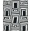 SAFAVIEH Home Collection Ziggy Black/Ivory Cotton 50 x 60 Decorative Accent Throw Blanket