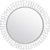 SAFAVIEH Home Elsie Gold Round 29-inch Decorative Accent Mirror(Silver)