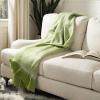 SAFAVIEH Home Lonny Green 58 x 72-inch Blanket Throw, 49″x72″(Green)