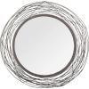 SAFAVIEH Home Nixie Black Round 29-inch Decorative Accent Mirror