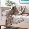 SAFAVIEH Home Rustic Snowflake Stone and Natural Throw Blanket, 50″ x 60″