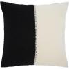 SAFAVIEH Parker Pillow, Camel/Ivory(Black/Ivory)