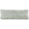 SAFAVIEH Pillow Collection Shag Modish 20″ Throw, Metallic Silver(Green)