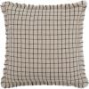 SAFAVIEH RAIE 20×20 Pillow, 20.0 x 20.0 x 5.0 inches, Natural/Black