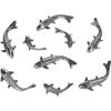 Safavieh Home Collection Antiqued Nickel Koi Fish Wall Décor(Antique / Silver)