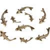 Safavieh Home Collection Antiqued Nickel Koi Fish Wall Décor(Antique Gold)