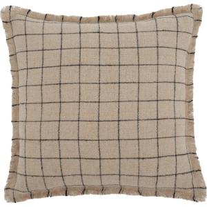 SAFAVIEH Alita 20×20 Pillow, Natural/Black