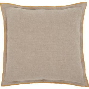 SAFAVIEH Amal 20×20 Pillow, Natural/Mustard