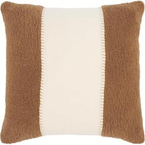 SAFAVIEH Camdyn Pillow, Camel/Ivory(Camel/Ivory)