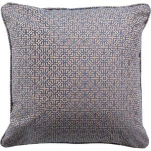 SAFAVIEH Home Caitria Blue and Tan 20-inch Decorative Pillow Pillow