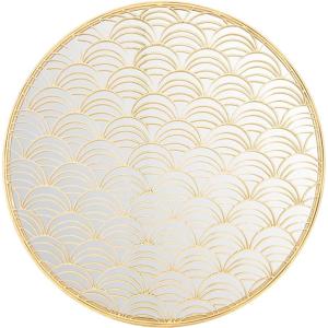 SAFAVIEH Home Chanti Gold Foil 30-inch Decorative Accent Mirror