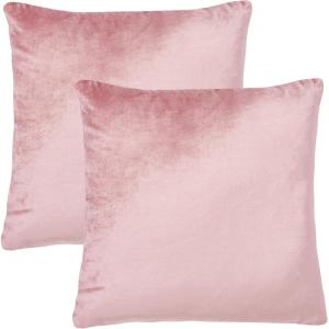 SAFAVIEH Home Collection Davina Purple Viscose 18-inch Square Set of 2 with Insert Pillow, 18″ x 18″(Pink)