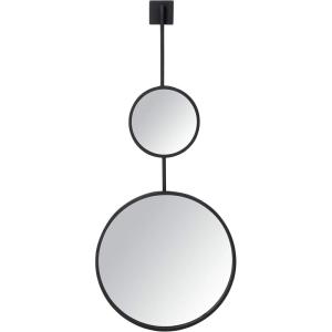 SAFAVIEH Home Collection Jander 18-inch Modern Black Round Mirror