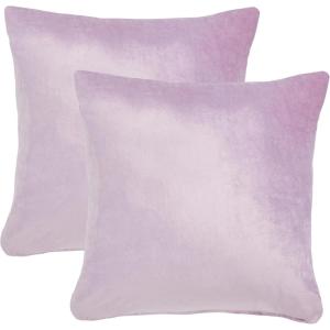 SAFAVIEH Home Collection Jovanni Purple Viscose 18-inch Square Pillow Set of 2 with Insert(Lavender)