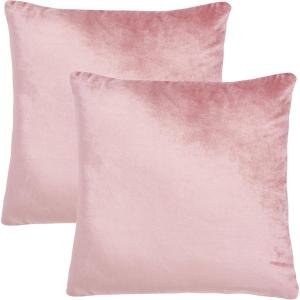 SAFAVIEH Home Collection Jovanni Purple Viscose 18-inch Square Pillow Set of 2 with Insert(Pink)