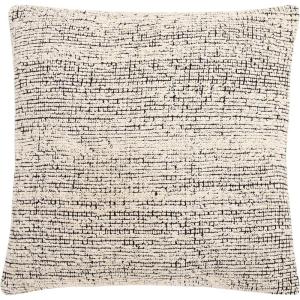 SAFAVIEH Home Collection Kailo Black/Natural Decorative Accent Throw Pillow with Insert(Cream/Black)