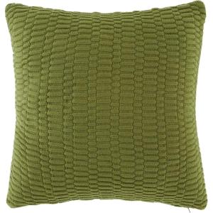 SAFAVIEH Home Collection Mari Ivory 18-inch Square Decorative Accent Throw Pillow with Insert(Moss Green)