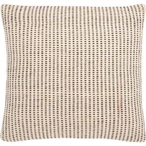 SAFAVIEH Home Collection Maricela Black/White 20-inch Square Decorative Accent Throw Pillow with Insert(Natural/Black)