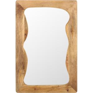 SAFAVIEH Home Collection Melody Handmade Wood Frame Wall Mirror(Beige)