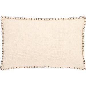 SAFAVIEH Home Collection Rhea Cream/Black 12 x 20-inch Decorative Accent Throw Pillow with Insert(Cream/Black)