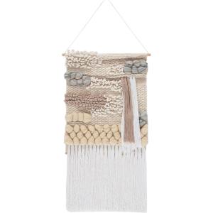 SAFAVIEH Home Collection Sedona Florica Boho Tribal Ivory Woven Tapestry Hanging Wall Art