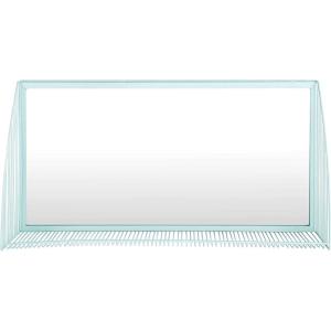 SAFAVIEH Home Henly Teal Rectangle 18-inch High Decorative Accent Mirror