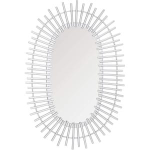 SAFAVIEH Home Valory Silver Oval 24-inch High Decorative Accent Mirror