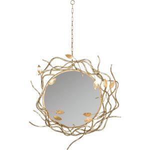 SAFAVIEH MIR4062A Home Collection Wreath Mirror, Antique Gold