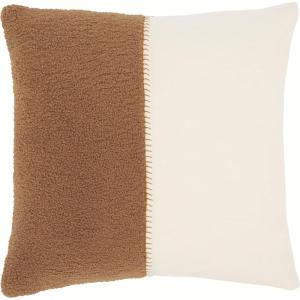 SAFAVIEH Parker Pillow, Camel/Ivory(Camel/Ivory)
