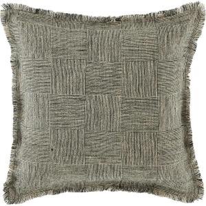 SAFAVIEH Terra 20×20 Pillow, Black/Natural
