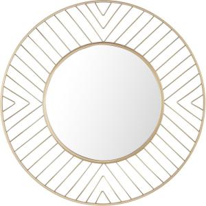 Safavieh 32.9-Inch Round Fonna Wall Mirror, Gold