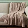 SAFAVIEH Home Collection – Remea Cotton Throw Blanket, 50″ x 60″, Beige & Natural Decorative Bed & Sofa Accent (THR411A-5060)(Beige)