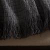 SAFAVIEH Home Collection Inaya Ivory 51 x 67 Cotton Decorative Throw Blanket(Grey)