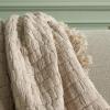 SAFAVIEH Home Collection Inaya Ivory 51 x 67 Cotton Decorative Throw Blanket(Ivory)