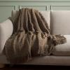 SAFAVIEH Home Collection Inaya Ivory 51 x 67 Cotton Decorative Throw Blanket(Natural)