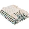 SAFAVIEH Home Landra Blue and White 60 x 72-inch Fringe Blanket Throw