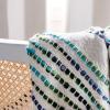 SAFAVIEH Home Landra Blue and White 60 x 72-inch Fringe Blanket Throw