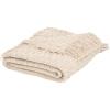 SAFAVIEH Home Collection Inaya Ivory 51 x 67 Cotton Decorative Throw Blanket(Ivory)