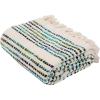 SAFAVIEH Home Landra Blue and White 60 x 72-inch Fringe Blanket Throw