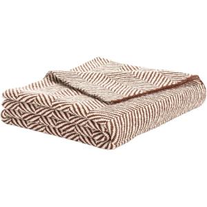 SAFAVIEH Home Collection – Remea Cotton Throw Blanket, 50″ x 60″, Beige & Natural Decorative Bed & Sofa Accent (THR411A-5060)(Beige)