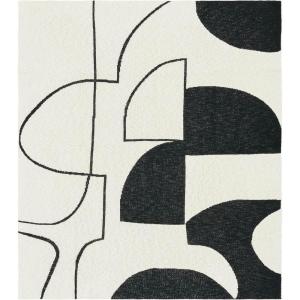 SAFAVIEH Home Collection Cleon Black/Ivory Cotton 50 x 60 Decorative Accent Throw Blanket(Black/Ivory)