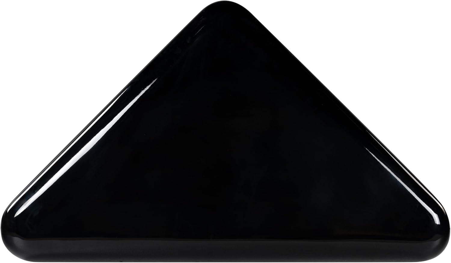 image:imageSAFAVIEH Couture Collection Bellalynn Black Concrete Coffee Table 30 Triangle Accent Table Modern High Gloss Design SFV2618ABlack