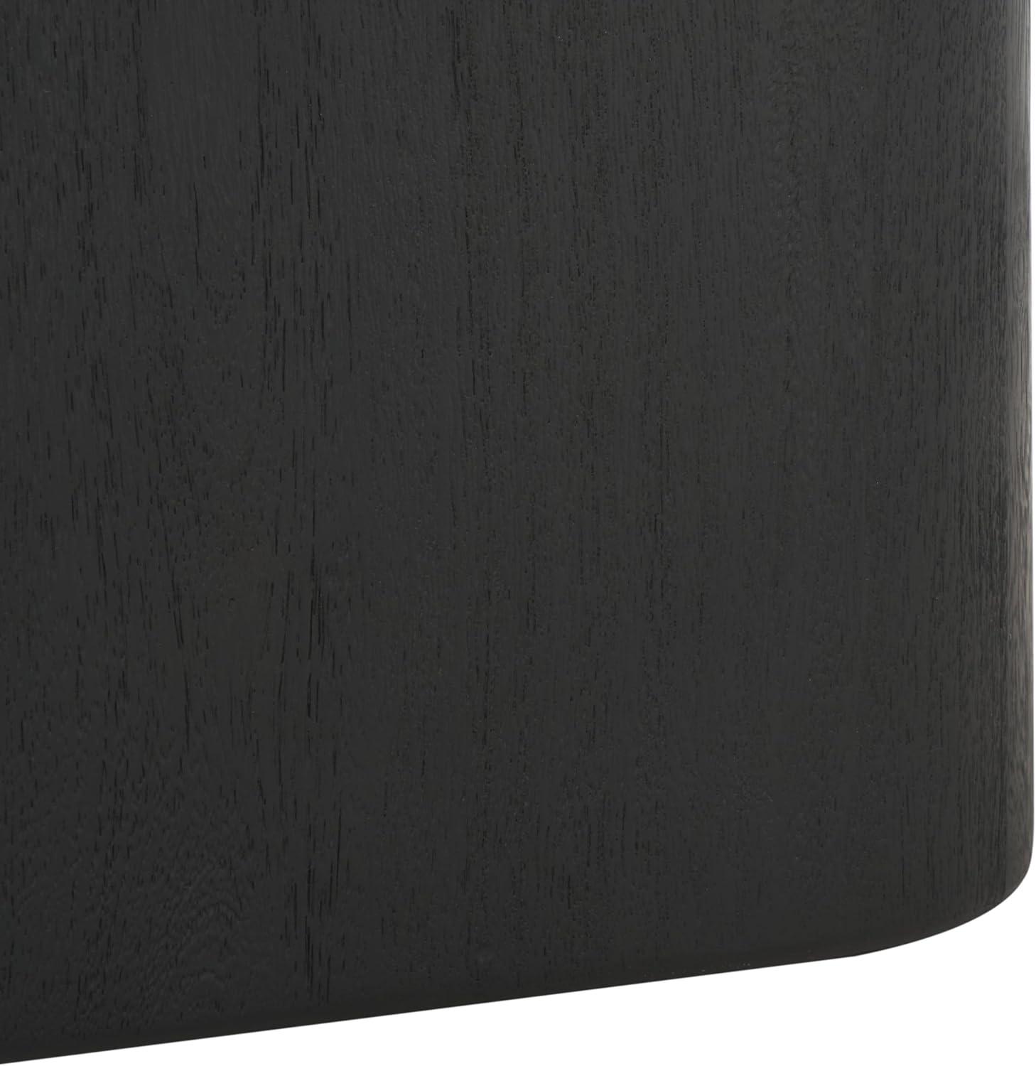 image:imageSAFAVIEH Couture Collection Celestyn Square Travertine Top Coffee Table with Black Solid Wood Pedestal Base Modern Accent Cocktail Table SFV9738ATravertineBlack