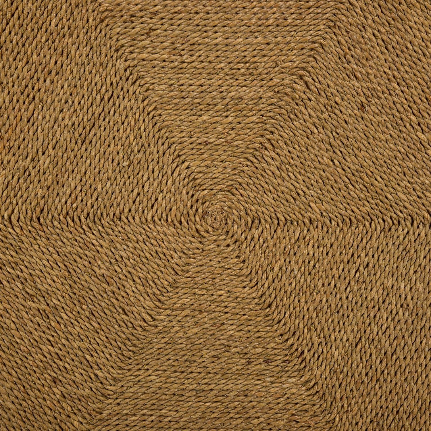 image:imageSAFAVIEH Couture Collection Frederica Rattan amp Seagrass Hexagon Coffee Table Handwoven Natural Fiber Living Room Accent Fully Assembled CWK2037ANatural