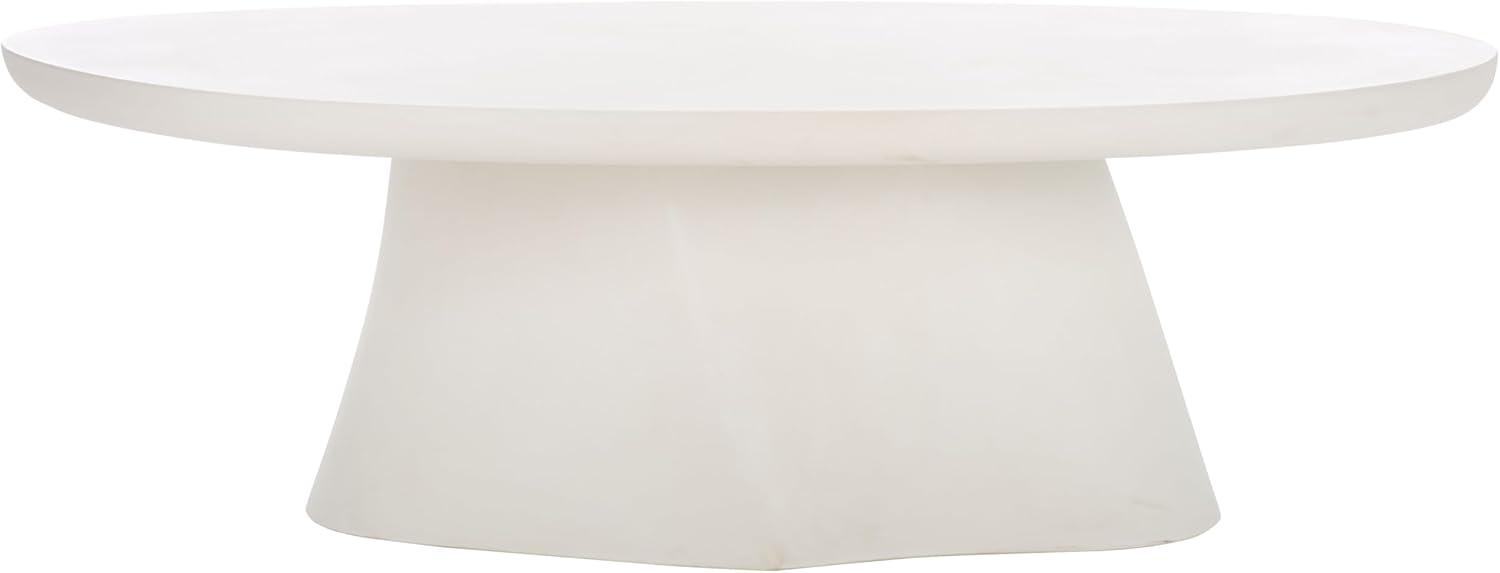 image:imageSAFAVIEH Couture Collection Jabrielle Ivory Concrete Coffee Table Modern IndoorOutdoor Accent Table SFV2601AIvory
