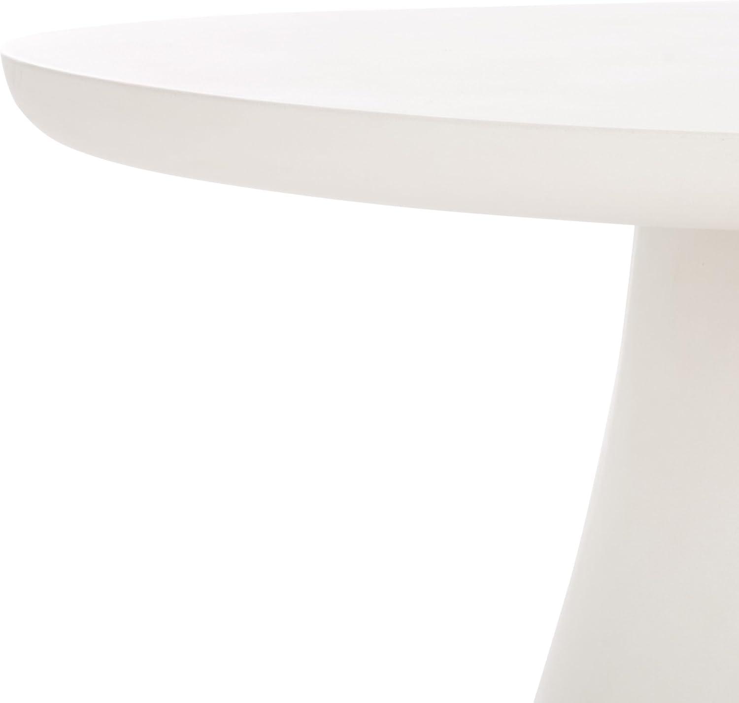 image:imageSAFAVIEH Couture Collection Jabrielle Ivory Concrete Coffee Table Modern IndoorOutdoor Accent Table SFV2601AIvory