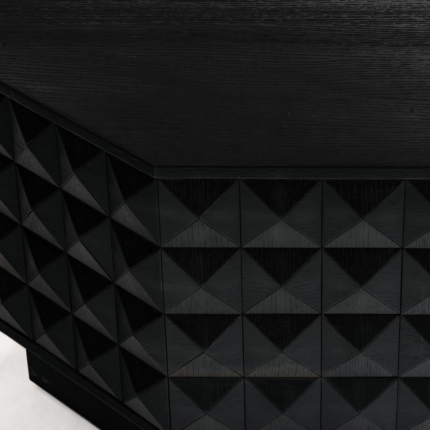 image:imageSAFAVIEH Couture Collection Patty Walnut Octagon Coffee Table Modern Fully Assembled Accent Cocktail Table SFV7253BBlack