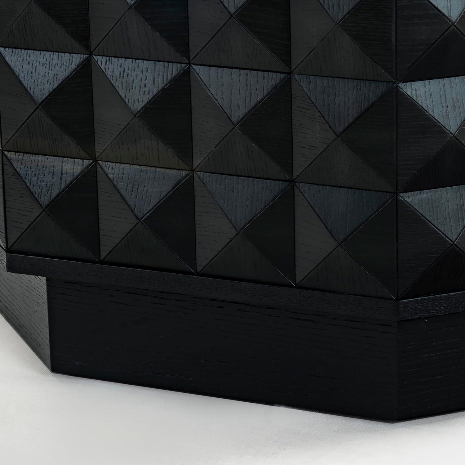 image:imageSAFAVIEH Couture Collection Patty Walnut Octagon Coffee Table Modern Fully Assembled Accent Cocktail Table SFV7253BBlack