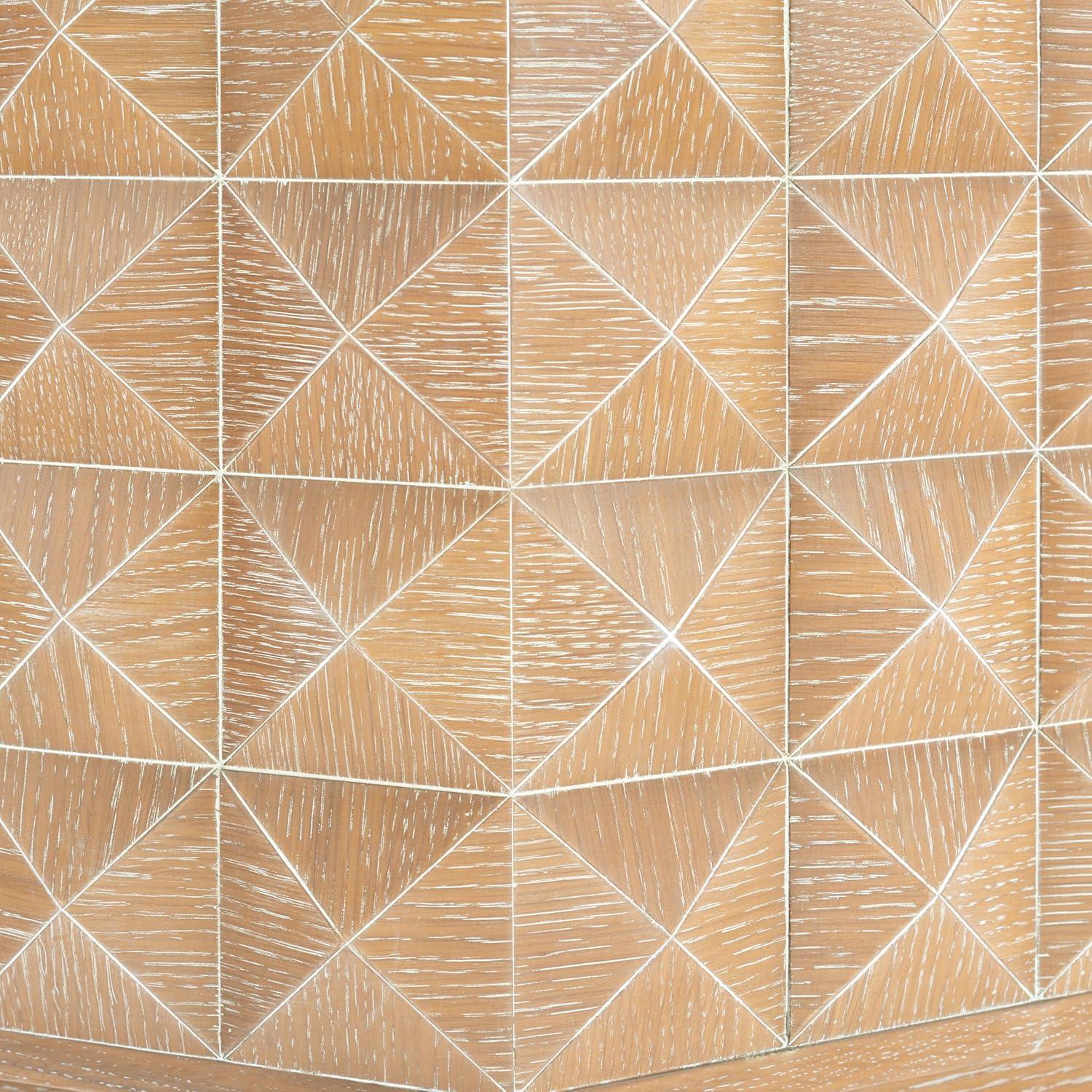 image:imageSAFAVIEH Couture Collection Patty Walnut Octagon Coffee Table Modern Fully Assembled Accent Cocktail Table SFV7253BNatural