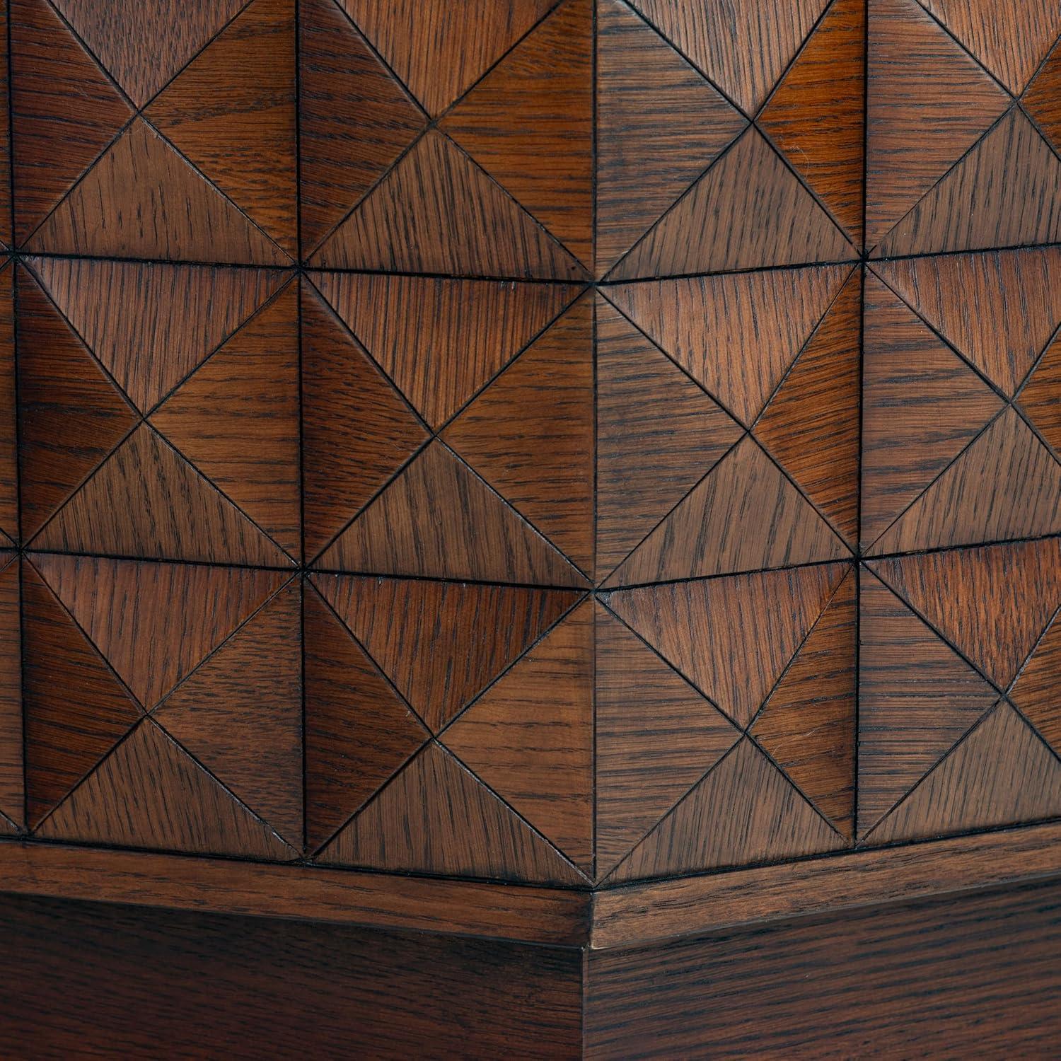 image:imageSAFAVIEH Couture Collection Patty Walnut Octagon Coffee Table Modern Fully Assembled Accent Cocktail Table SFV7253BWalnut